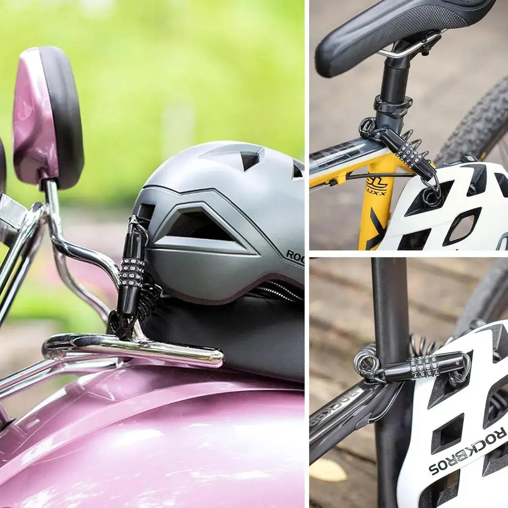 Candado Guaya Para Casco De Bicicleta Y Moto