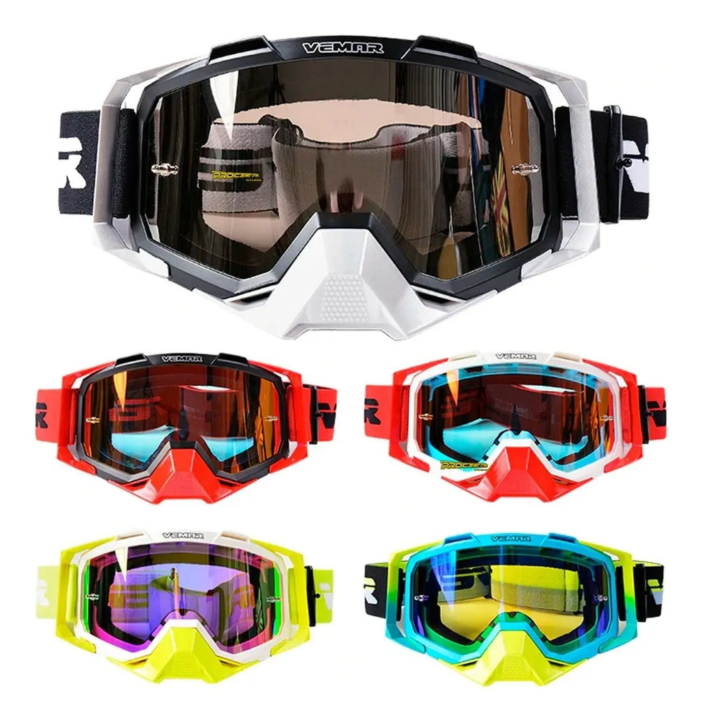 Gafas Vemar Moto Cross Original Funda Y Repuesto