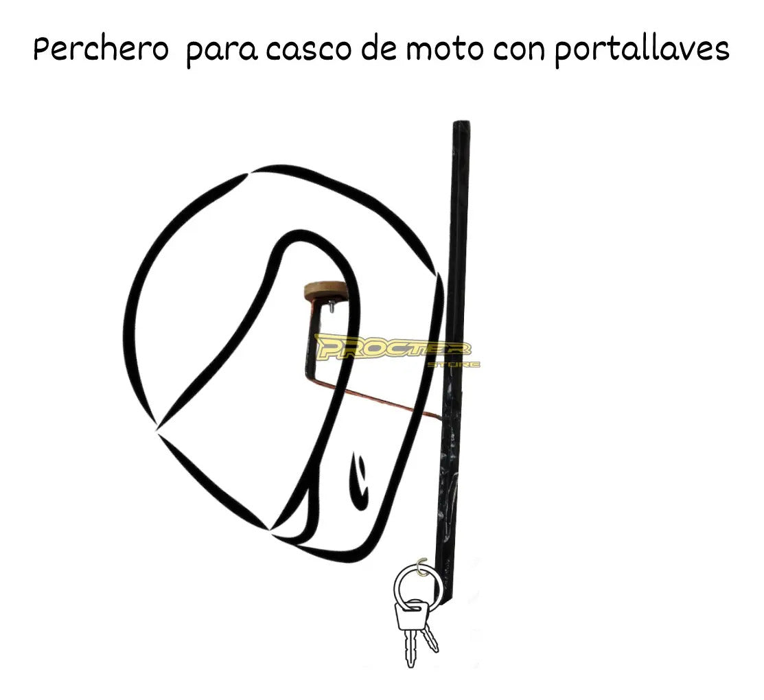 Soporte Para Casco De Moto Perchero Moto