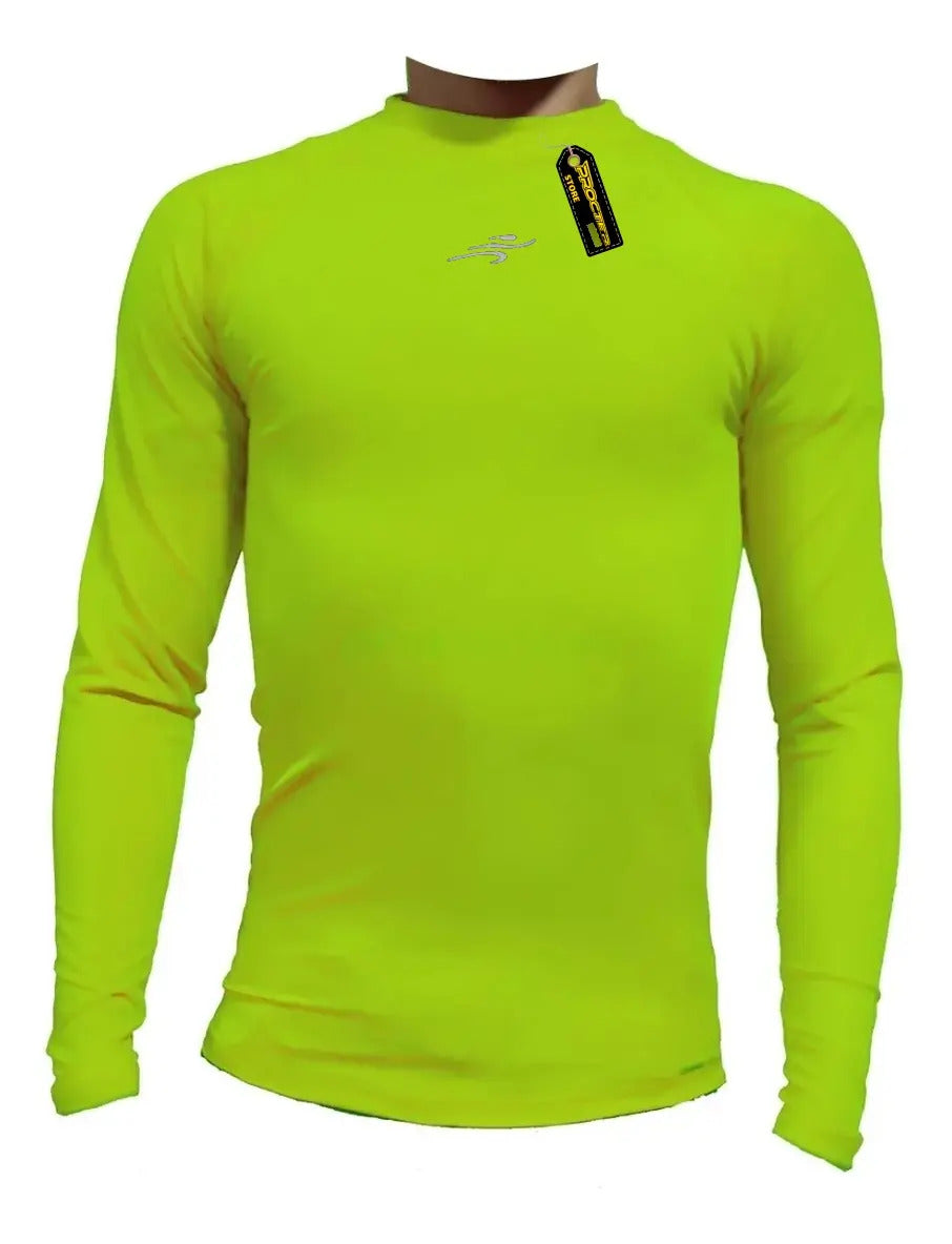 Buzo Deportivo Camiseta Larga Slim Fit Gym Lycra Fria Uv