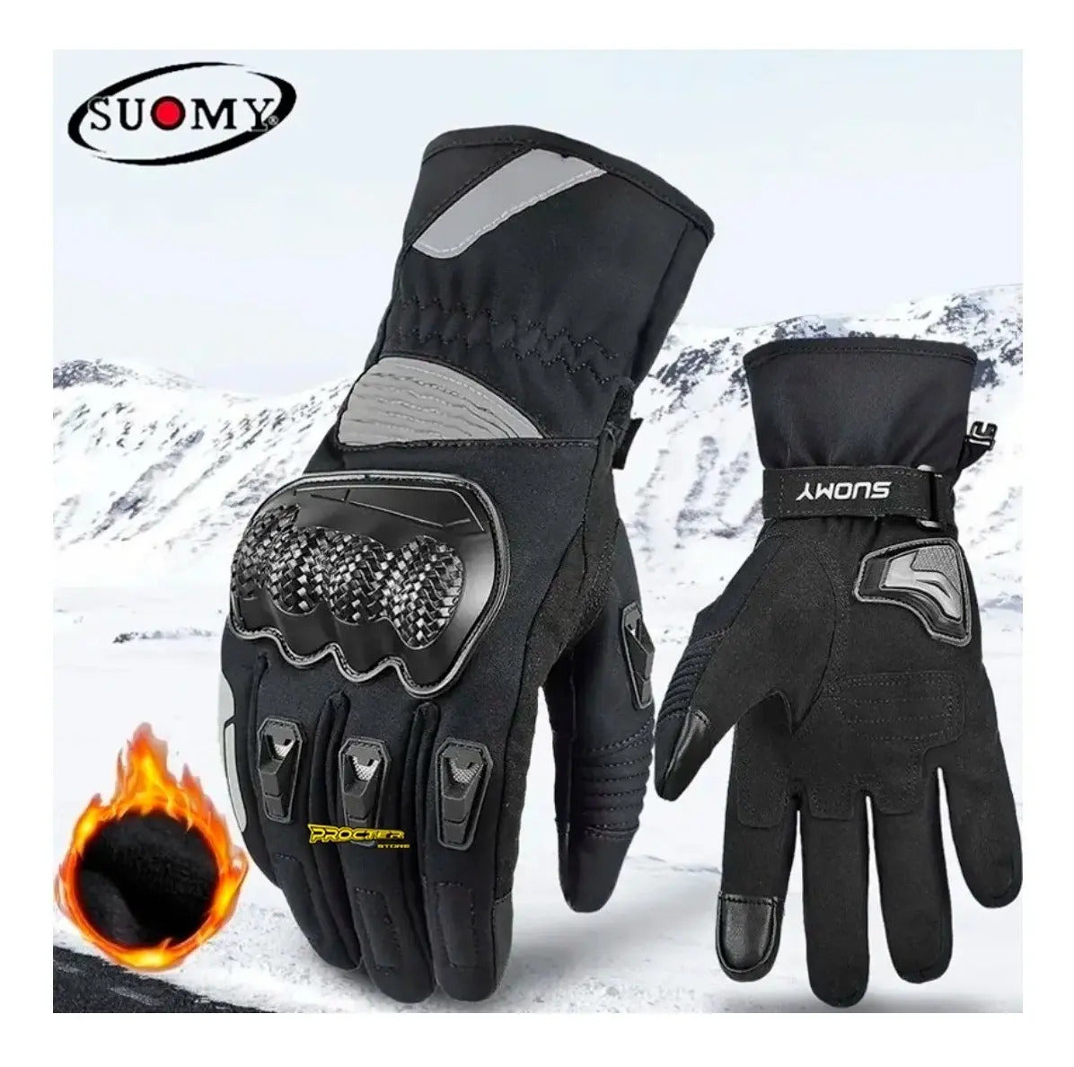 Guantes Impermeables Moto Suomy Termicos Tactiles Proteccion