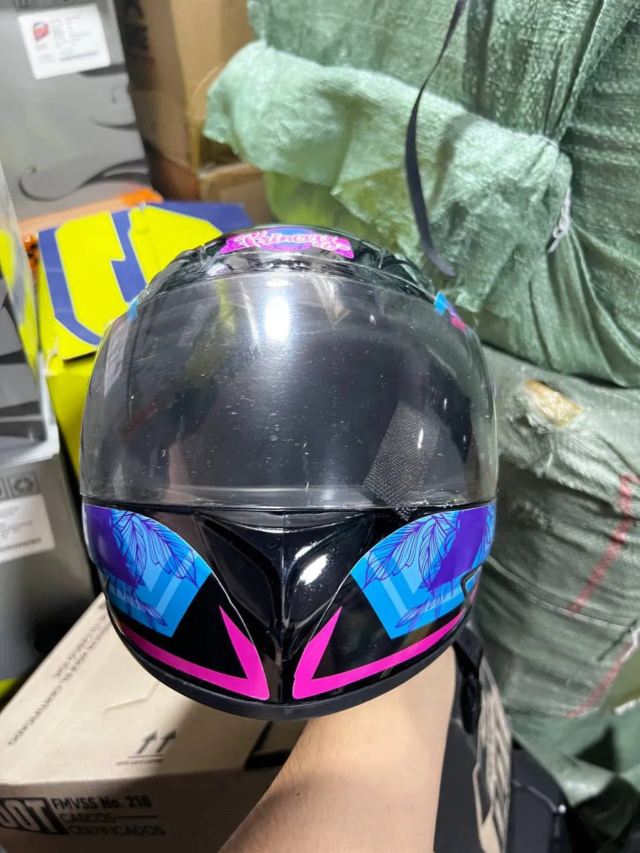 Casco Integral Para Niños Cerrado Kart Bicicleta Deportes