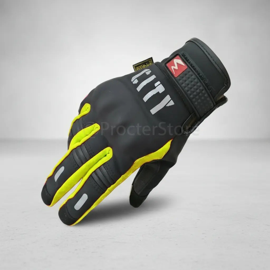 Guantes City Táctiles Termicos Con Reflectivo Moto Bici