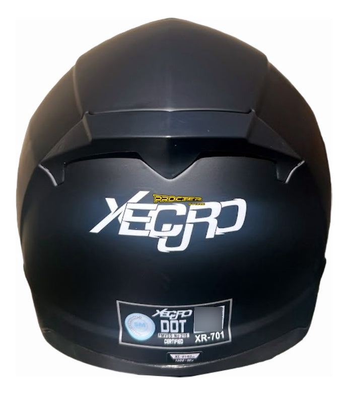 Casco Integral Moto Xecuro 701 Con Gafas Visor De Color