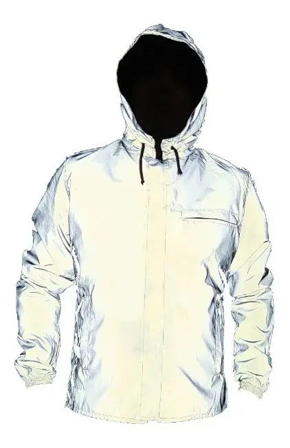 Chaqueta Moto 100% Reflectiva Y Doble Faz Cortavientos