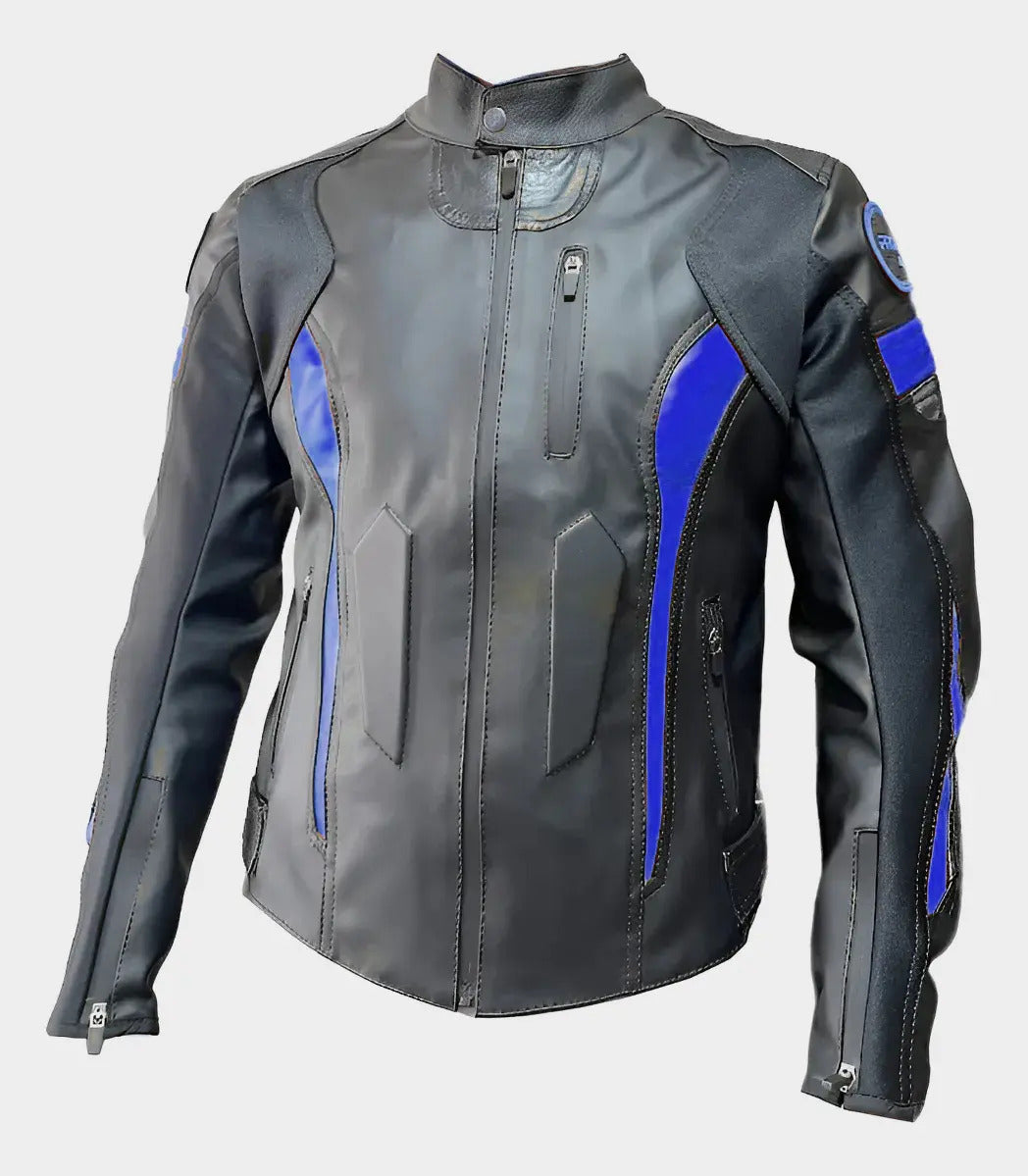 Chaqueta De Protecciones Removibles Cuero Tex Moto