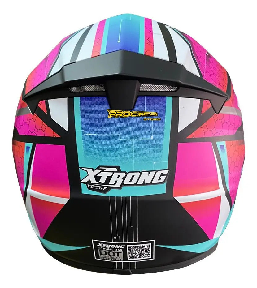Casco Integral Para Moto Xtrong 360
