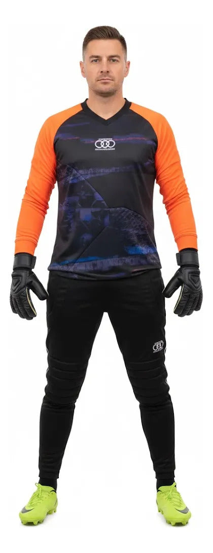 Conjunto Arquero Pantalon Y Buzo Acolchado Portero Uniforme