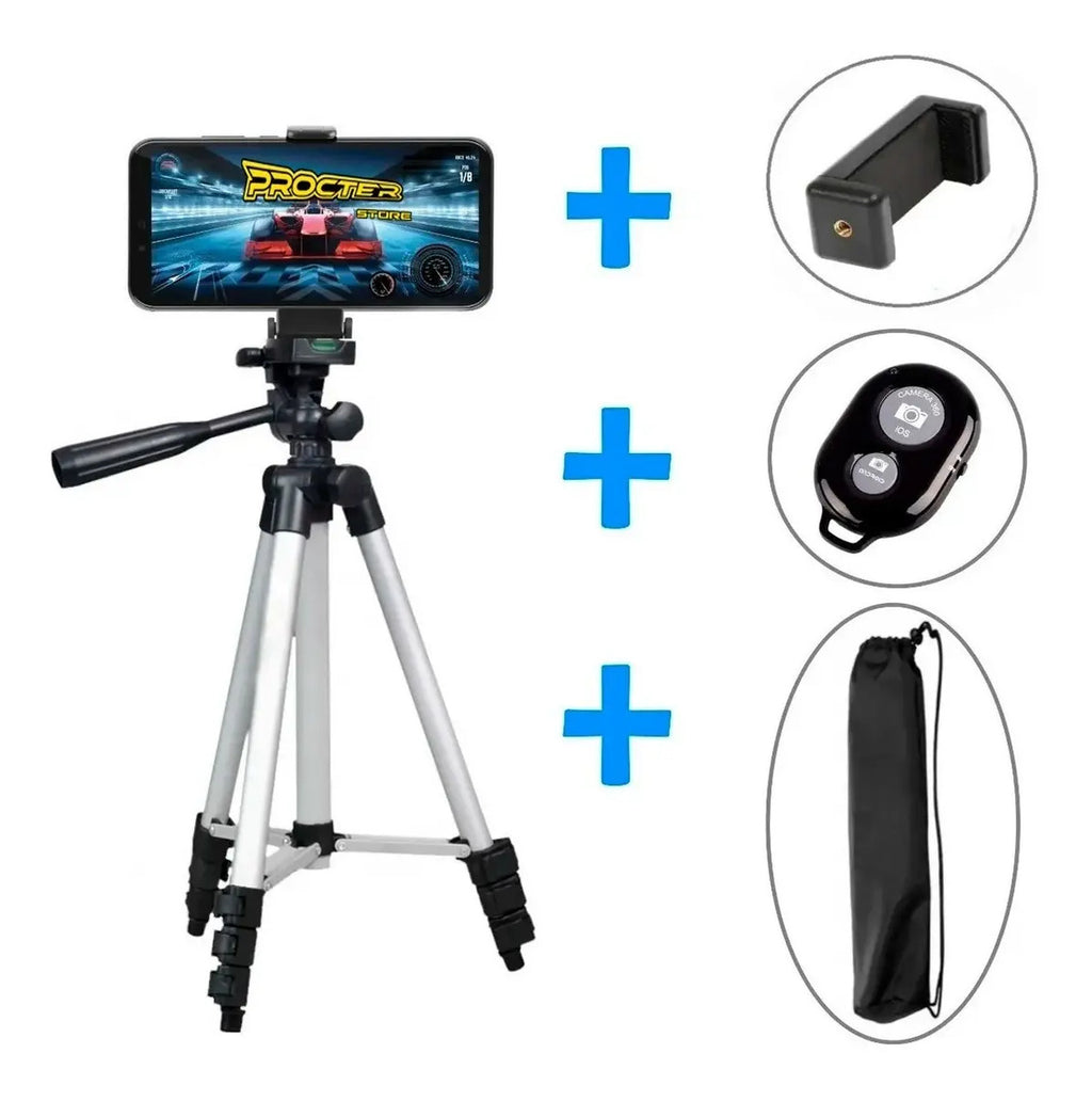 Tripode Con Soporte De Celular Y Control Bluetooth  Dk-3888