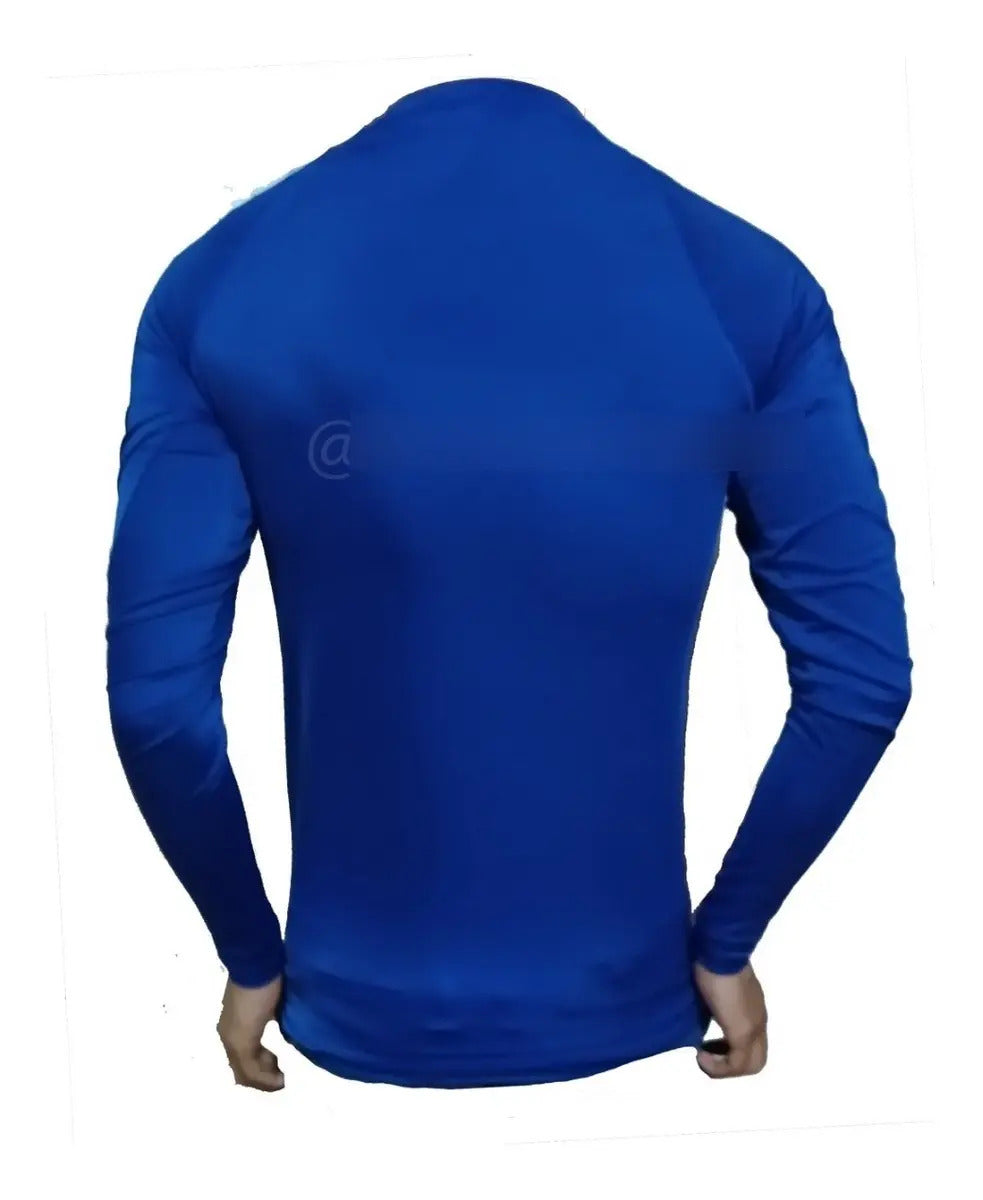 Buzo Deportivo Camiseta Larga Slim Fit Gym Lycra Fria Uv