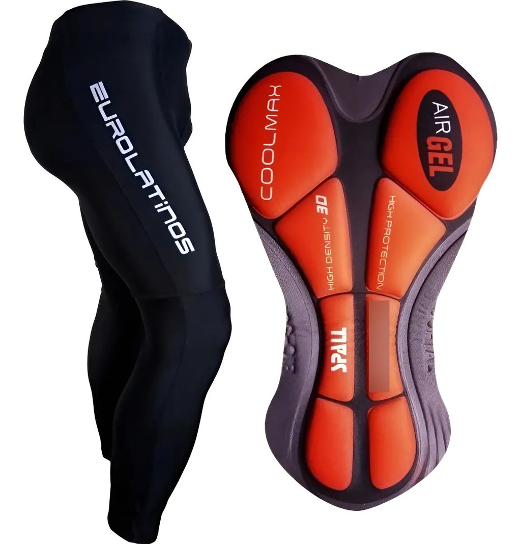 Lycra Larga Pantalón Hombre Con Badana  Gel Ciclismo +envío
