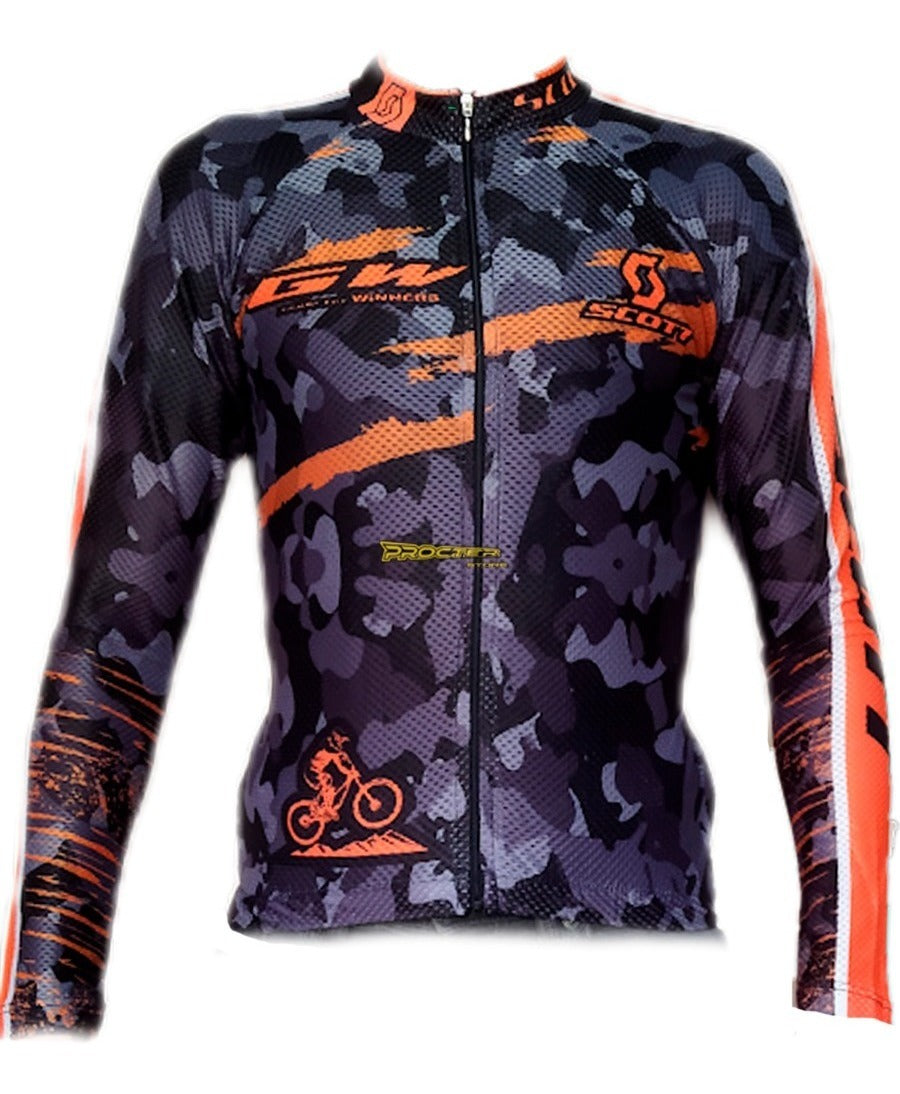 Jersey Ciclismo Maillot Manga Larga Ruta Mtb Colombia Camisa