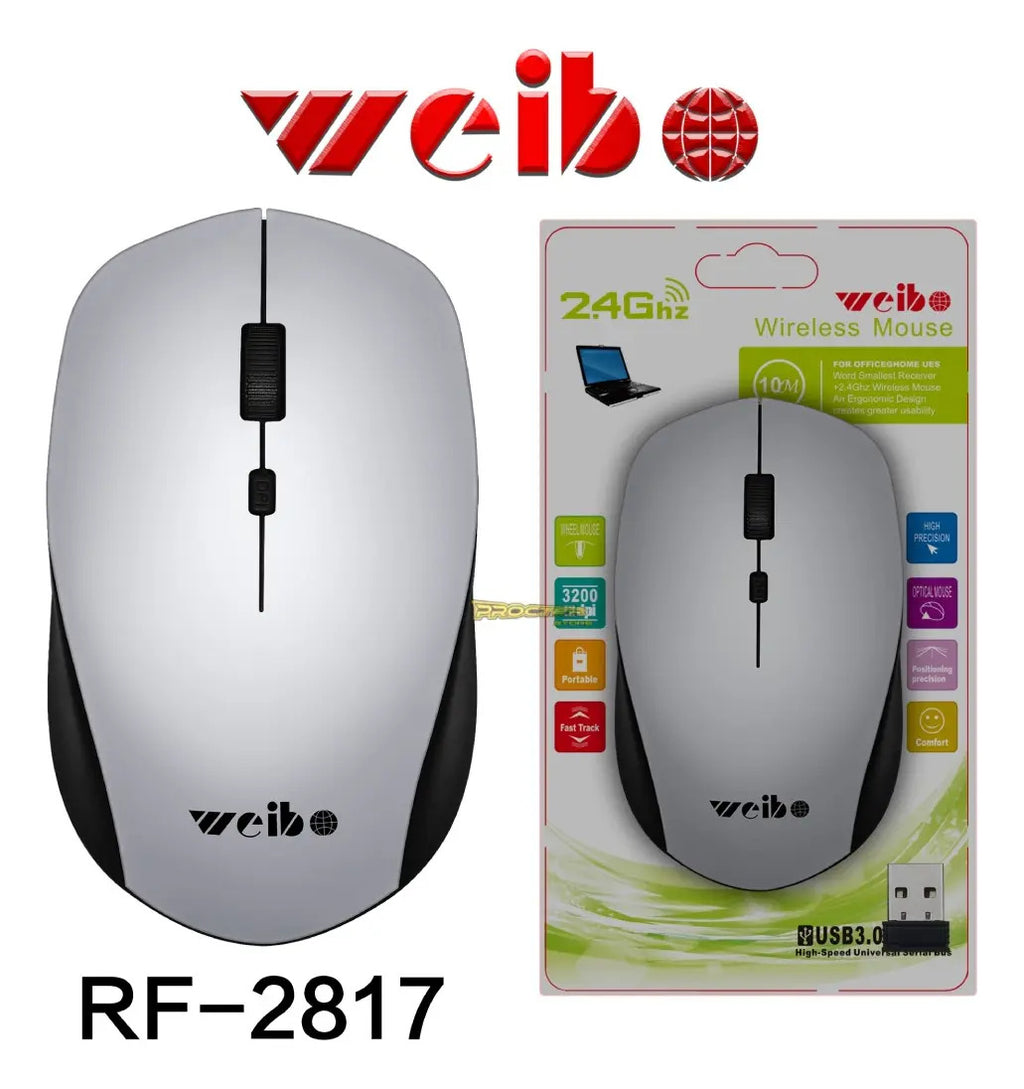 Mouse Inalambrico Usb Raton Weibo Alta Precisión Oficina