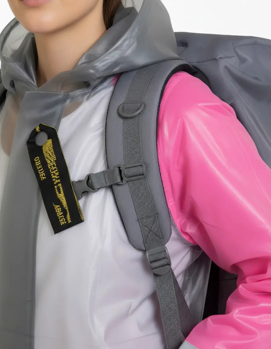 Combo Traje Impermeable 4 Piezas Dama + Protector De Maleta