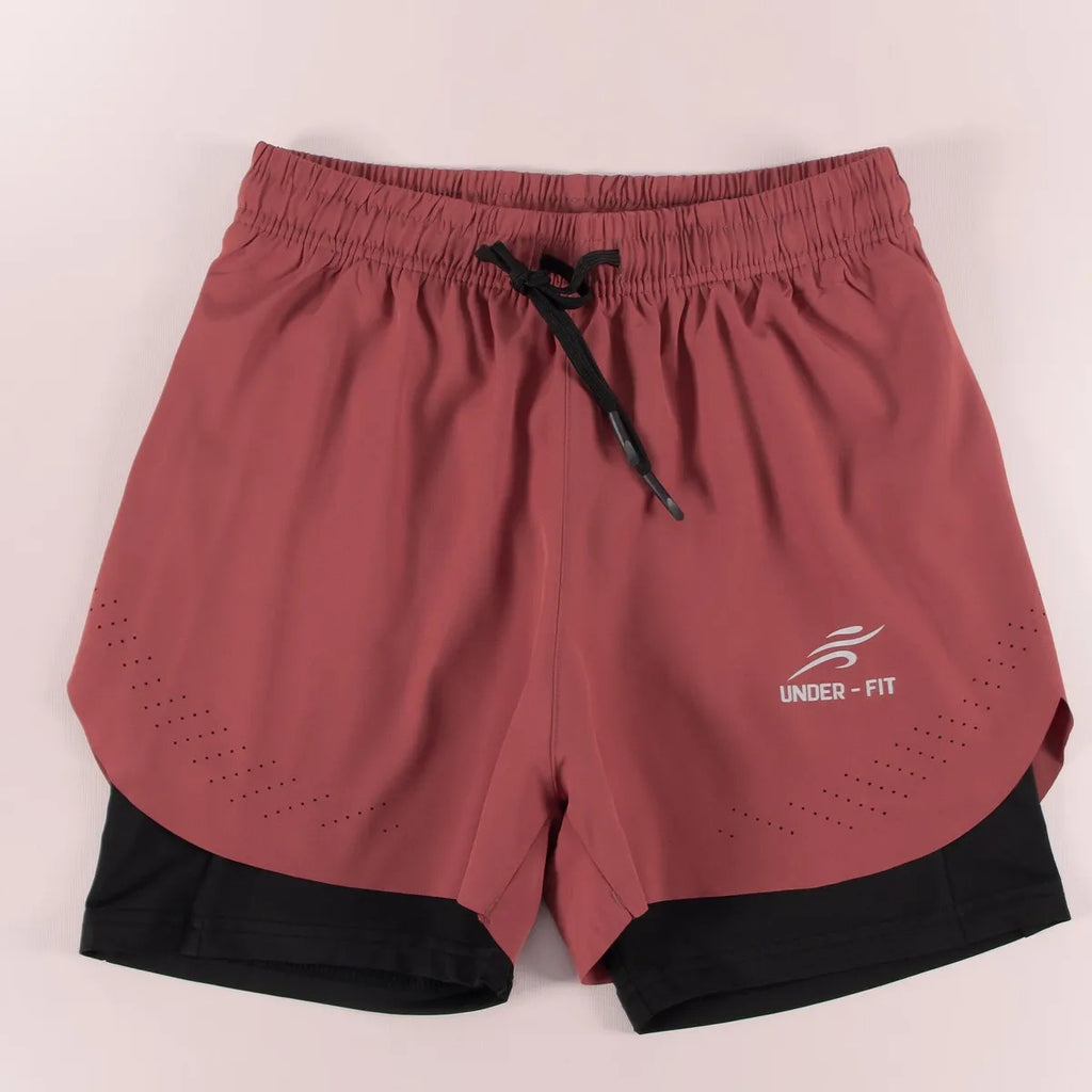Pantaloneta Running Hombre Con Licra Interna Fit