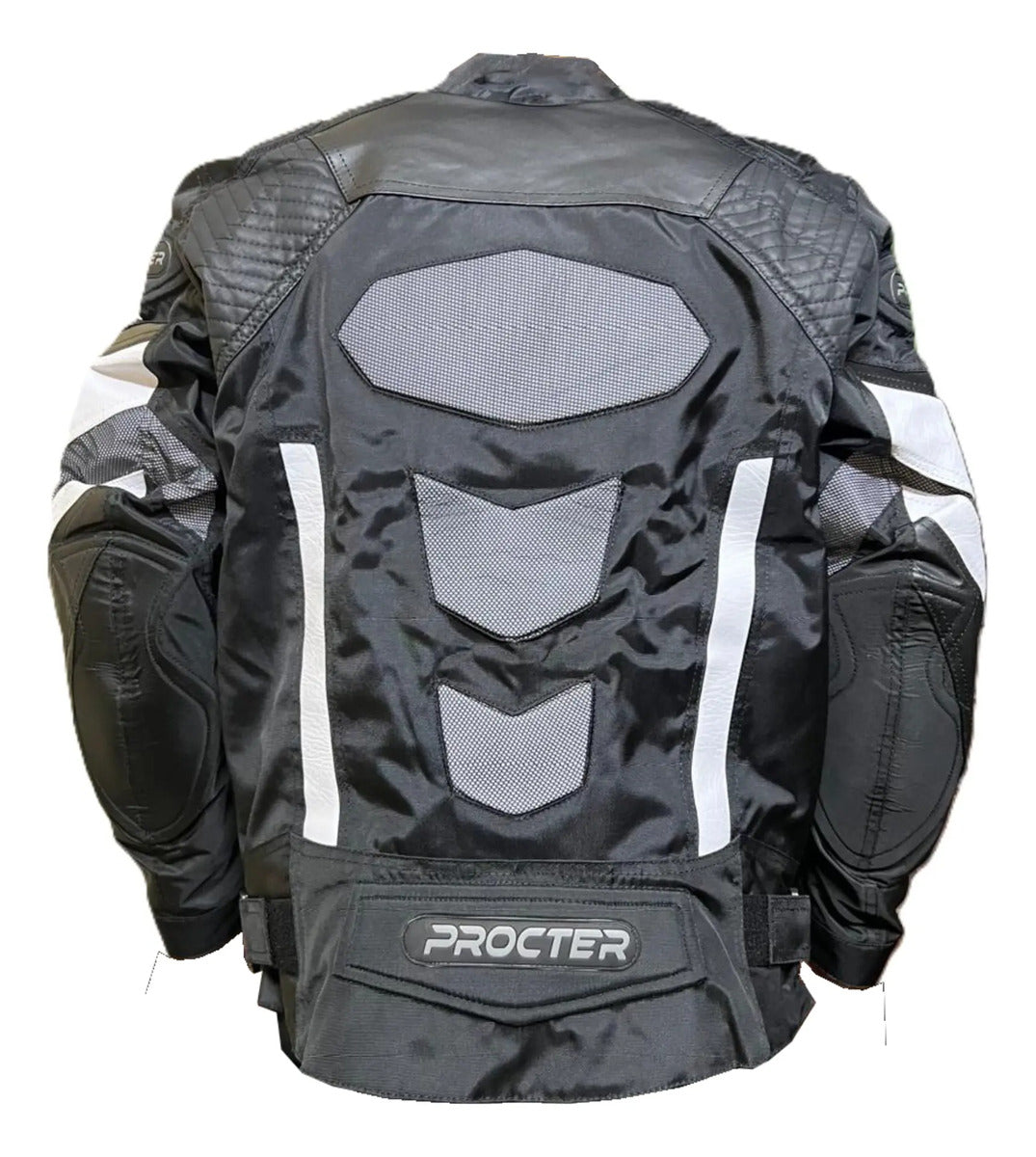 Chaqueta Protecciones Y Reflectiva Lona Cuerotex Moto Envío
