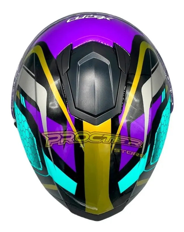 Casco Integral Moto Xecuro Doble Visor Certificado Gafas