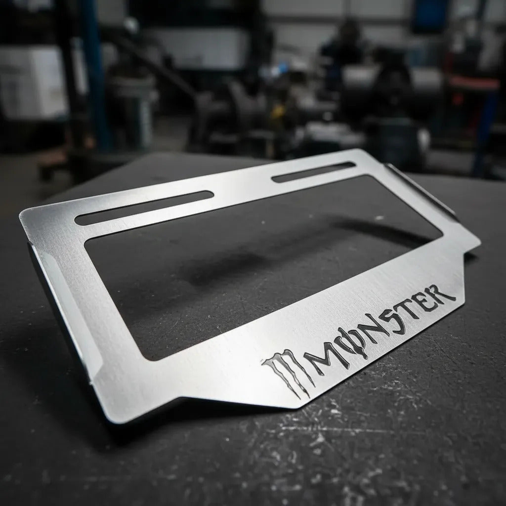 Porta Placa Protector Acero Inoxidable Varias Marcas
