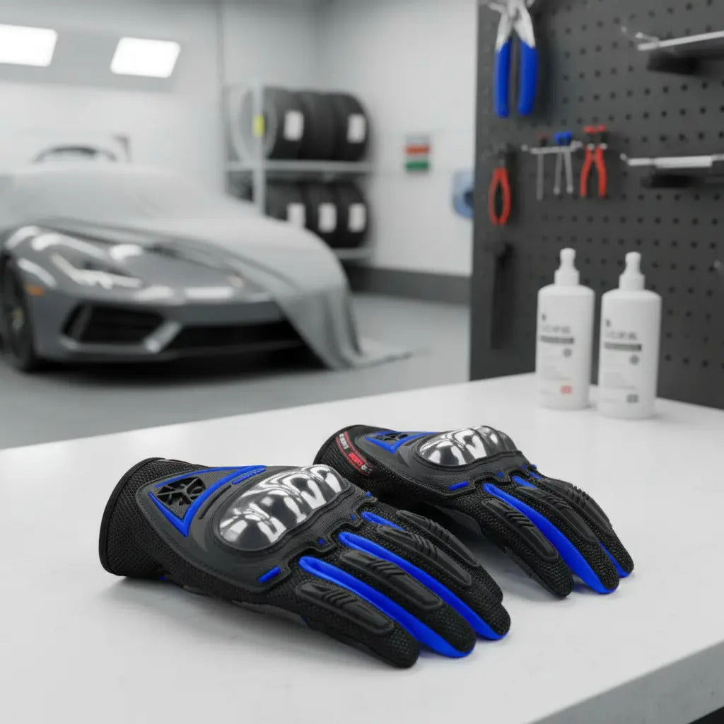 Guantes Para Moto Proteccion Metalizada Scoyco Mc44 Tactiles