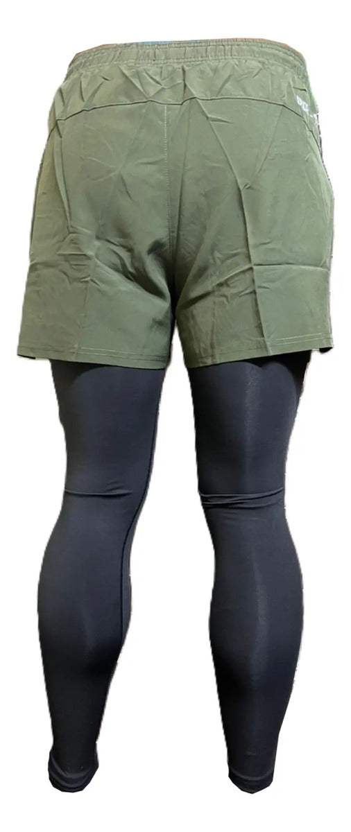 Pantaloneta Con Licra Larga Running Hombre Deportiva