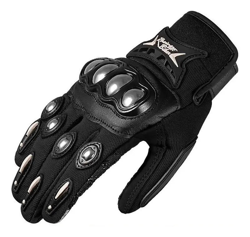 Guantes Con Proteccion  Metalizada Y Tactiles Moto Bici