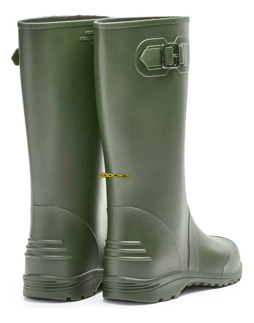 Botas Dama Para La Lluvia Hebilla Caucho Impermeables