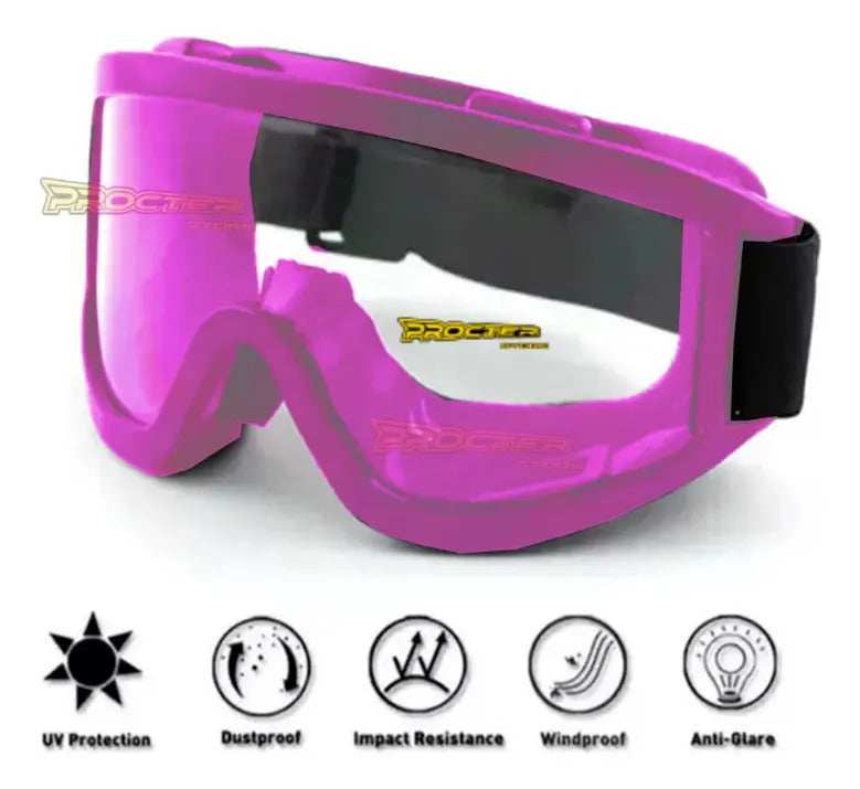 Gafas Tipo Cross Para Casco Cross Moto Bicicleta Deportes