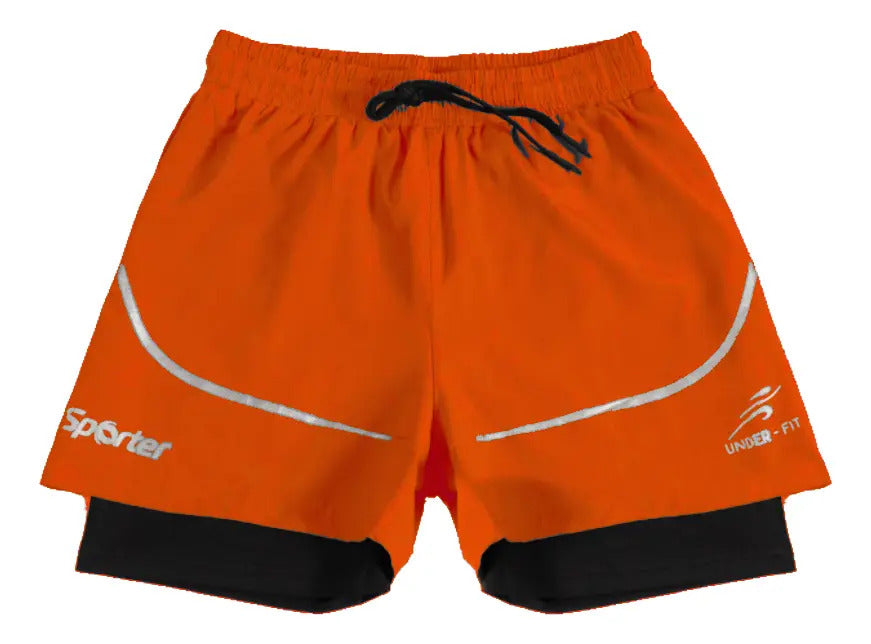 Pantaloneta Running Hombre Con Licra Interna Fit