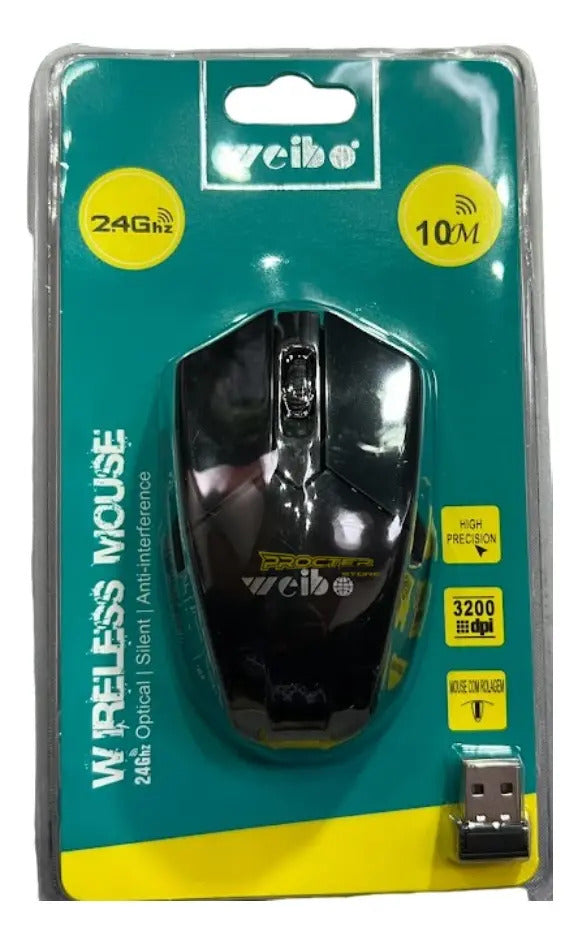 Mouse Mini Inalámbrico Weibo Mini Gamer
