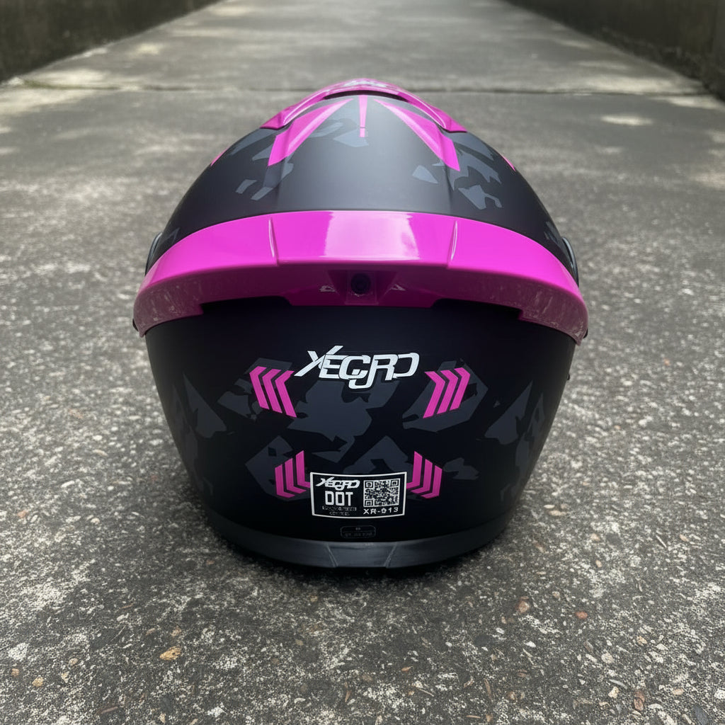 Casco Abatible Certificado Mujer Hombre Xecuro Doble Visor