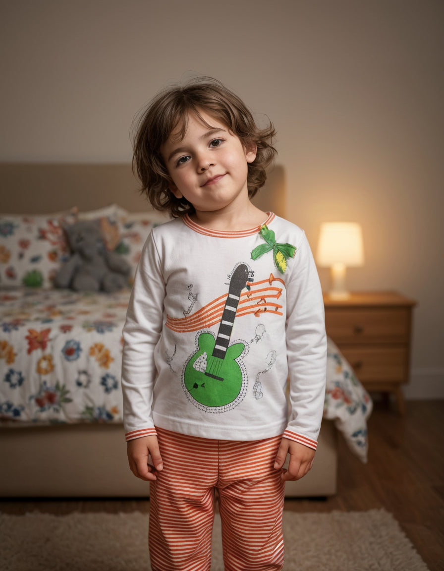 Pijamas Niña Algodón Con Dibujos En Relieve Tallas 6-12