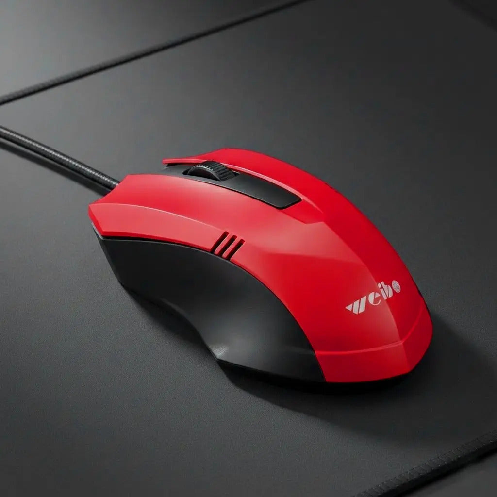 Mouse Weibo Fc 201 Optico Usb 3.0 Alambrico