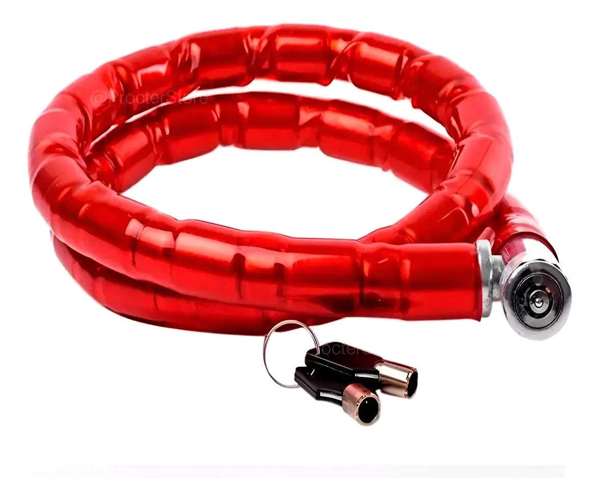 Candado Cadena Gruesa Para Moto Bici Tipo Piton Grande