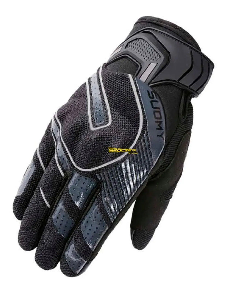 Guantes Para  Moto Tactiles Con Protección Reflectivo Suomy