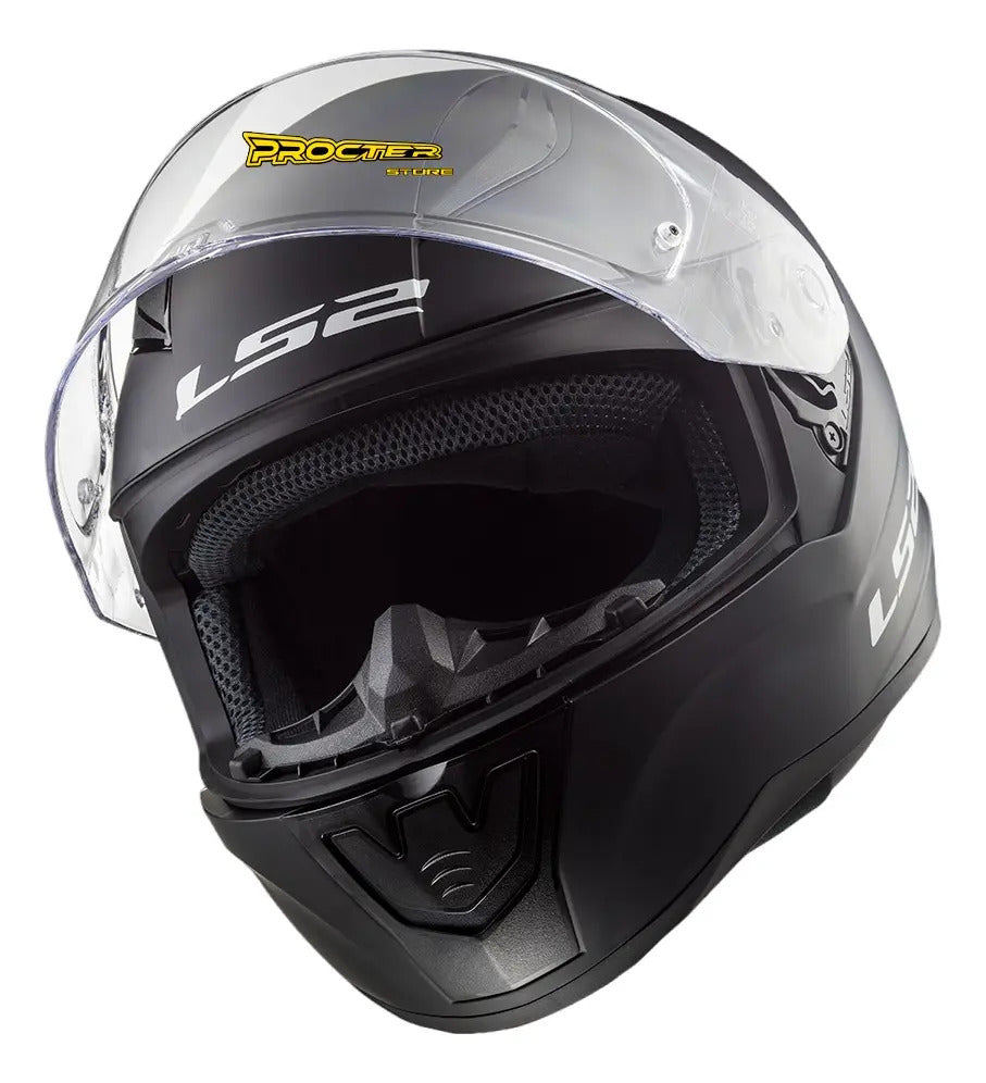 Casco Ls2 Negro Mate 353 Certificado Integral