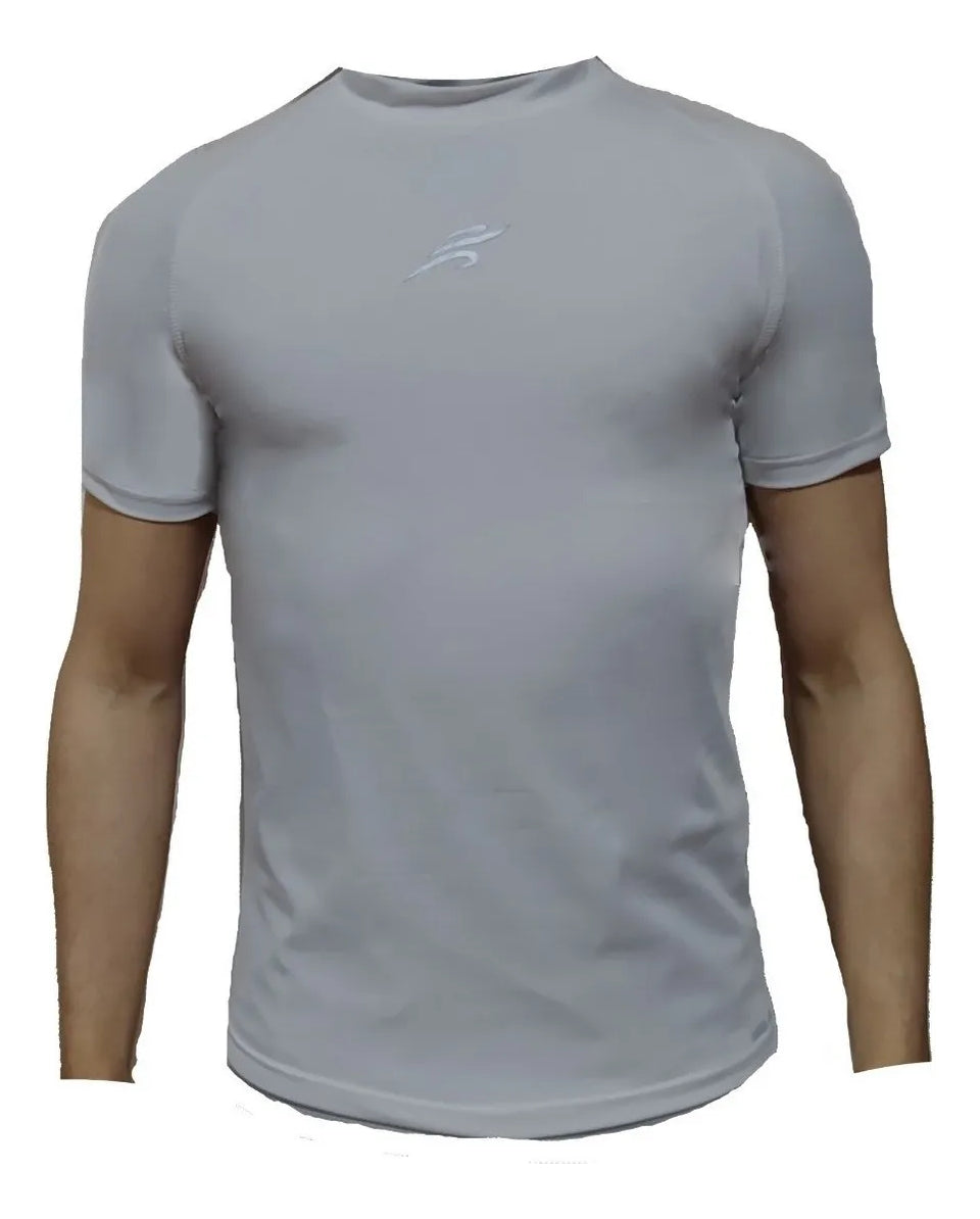 Camiseta Deportiva Slim Fit Manga Corta Gym Lycra Fria Uv
