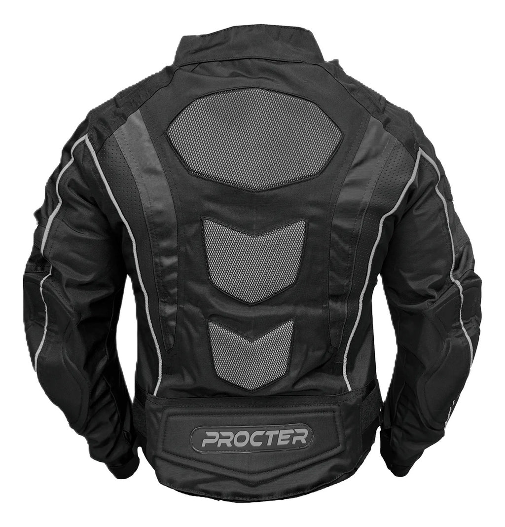 Chaqueta Con Protecciones Y Reflectiva Lona Mujer Moto Dama