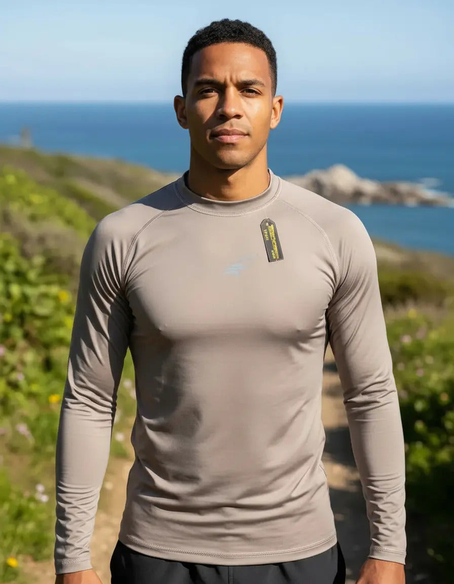 Buzo Deportivo Camiseta Larga Slim Fit Gym Lycra Fria Uv