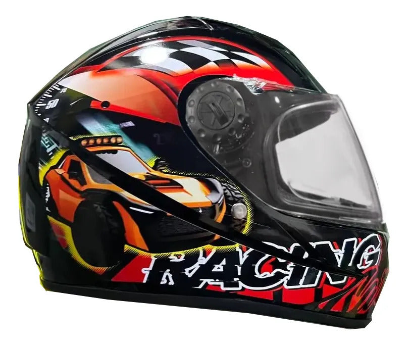 Casco Integral Para Niños Cerrado Kart Bicicleta Deportes
