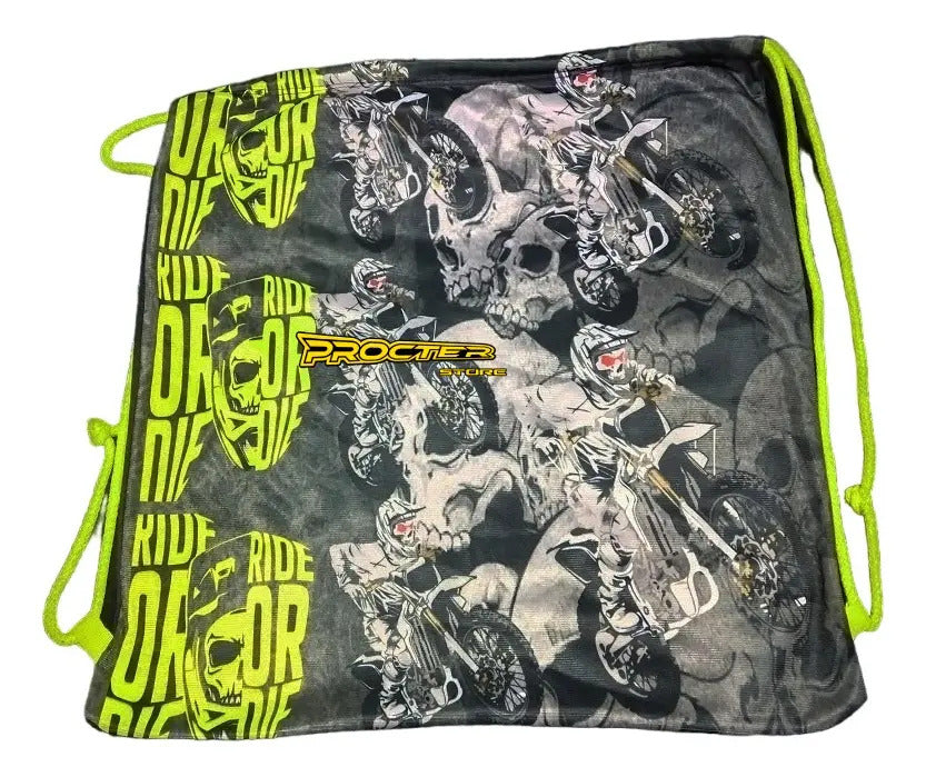 Tula Deportiva Tipo Morral Porta Casco Maleta Bolso Forro