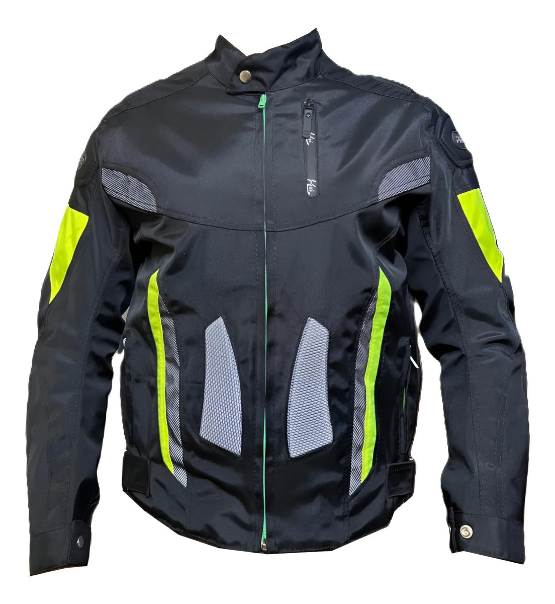Chaqueta Protecciones Y Reflectiva Lona Cuerotex Moto Envío