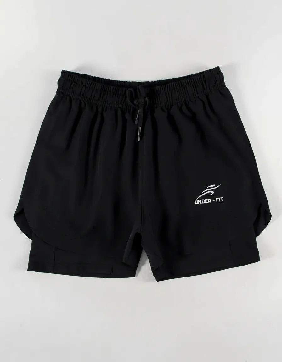 Pantaloneta Running Hombre Con Licra Interna Fit