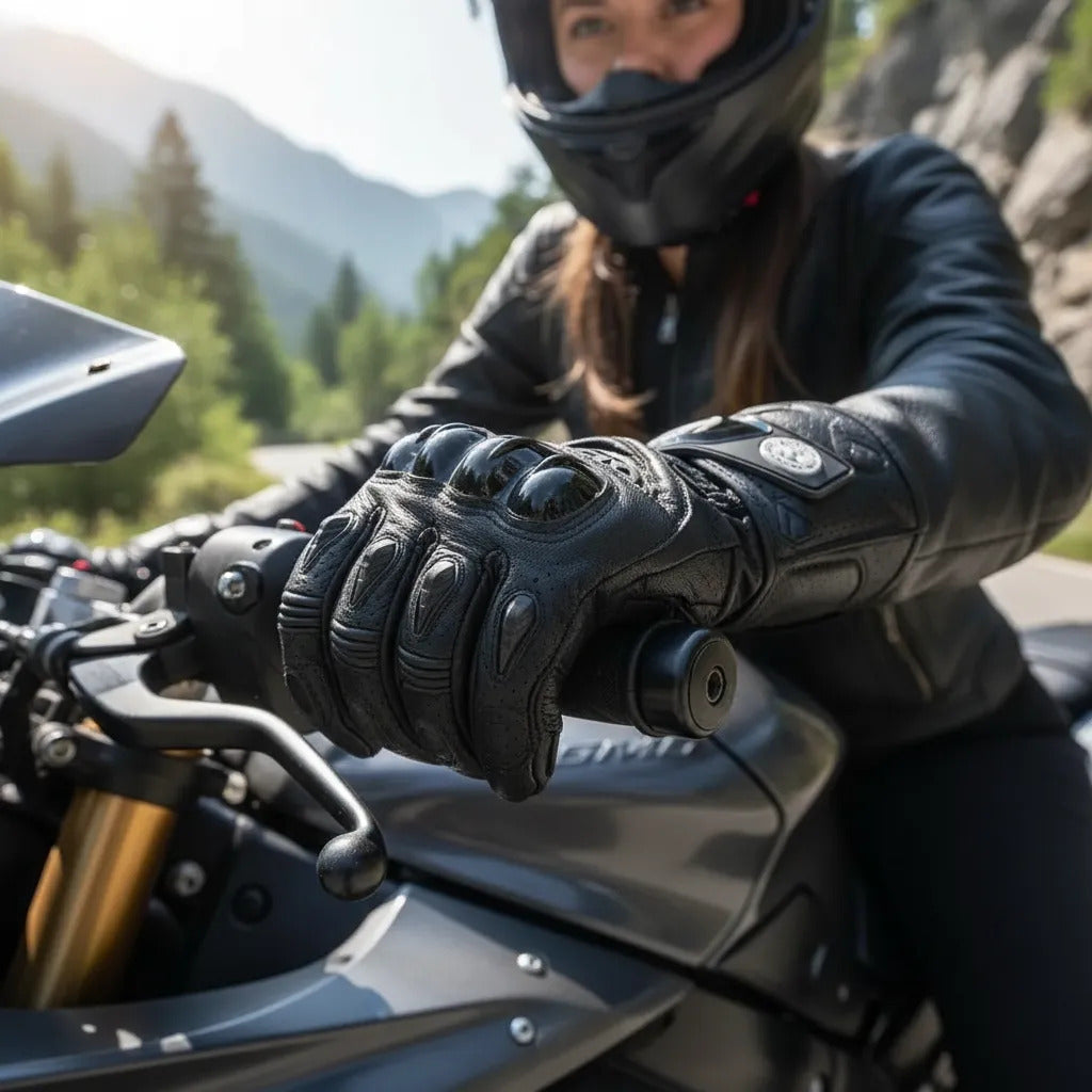 Guantes Cuero Gp Pro Alta Protección Caña Larga Unisex