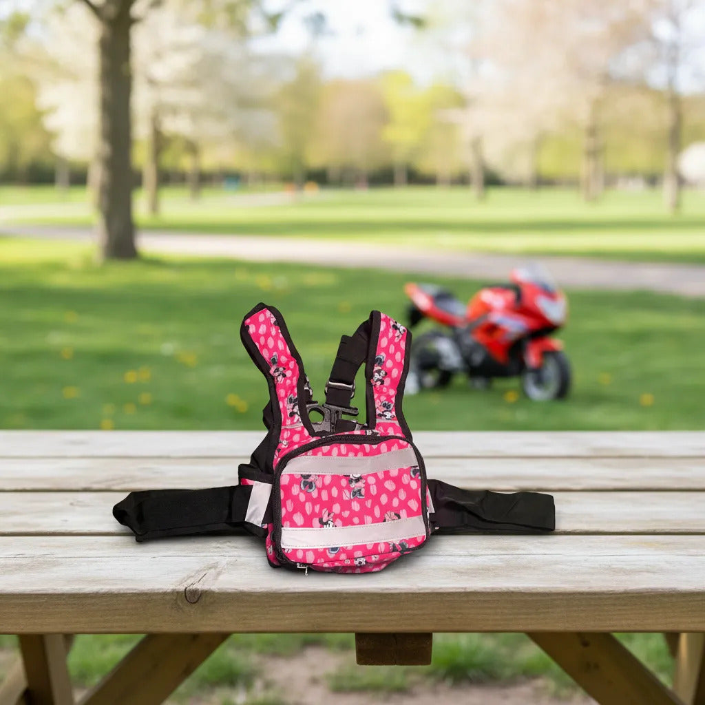 Chaleco Con Cinturón De Seguridad Moto Niñas Y Niños