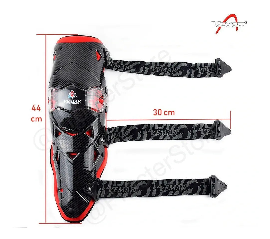 Rodilleras Canilleras Articuladas Para Motociclistas Vemar