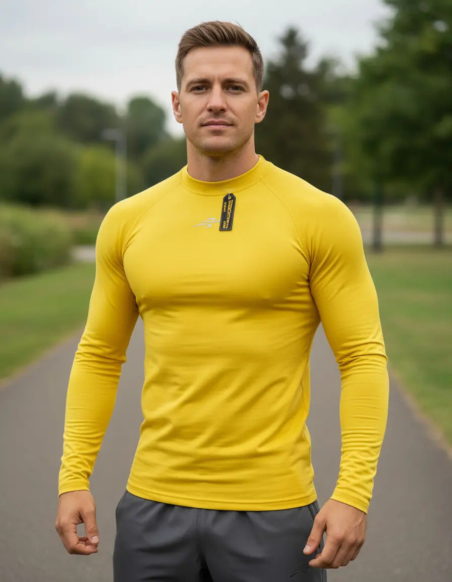 Buzo Deportivo Camiseta Larga Slim Fit Gym Lycra Fria Uv