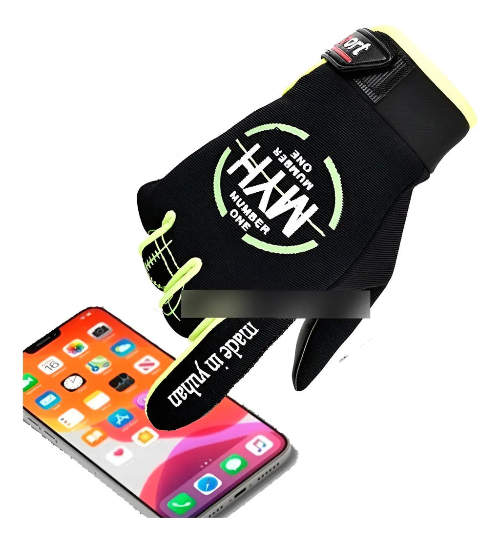 Guantes Ciclismo Táctiles Con Palma Antideslizante Moto