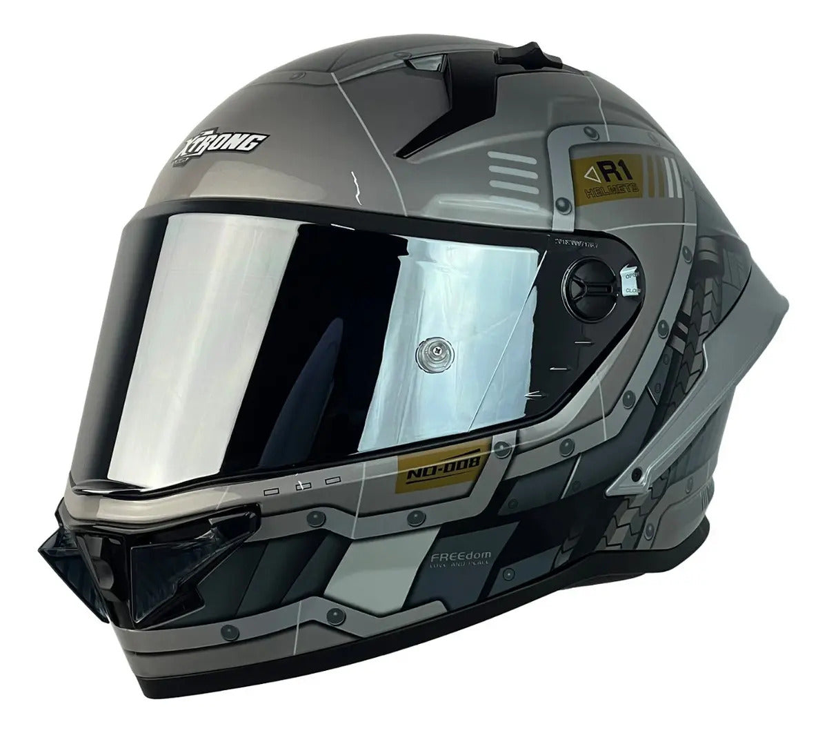 Casco Xtrong Integral Visor Magnetico Deportivo Certificado