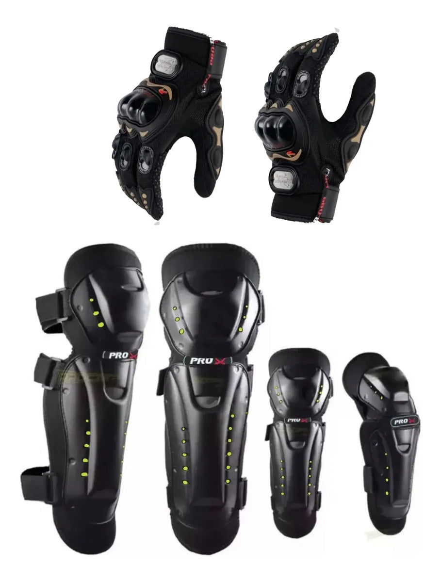 Rodilleras Y Coderas Con Guantes De Protección Tactiles