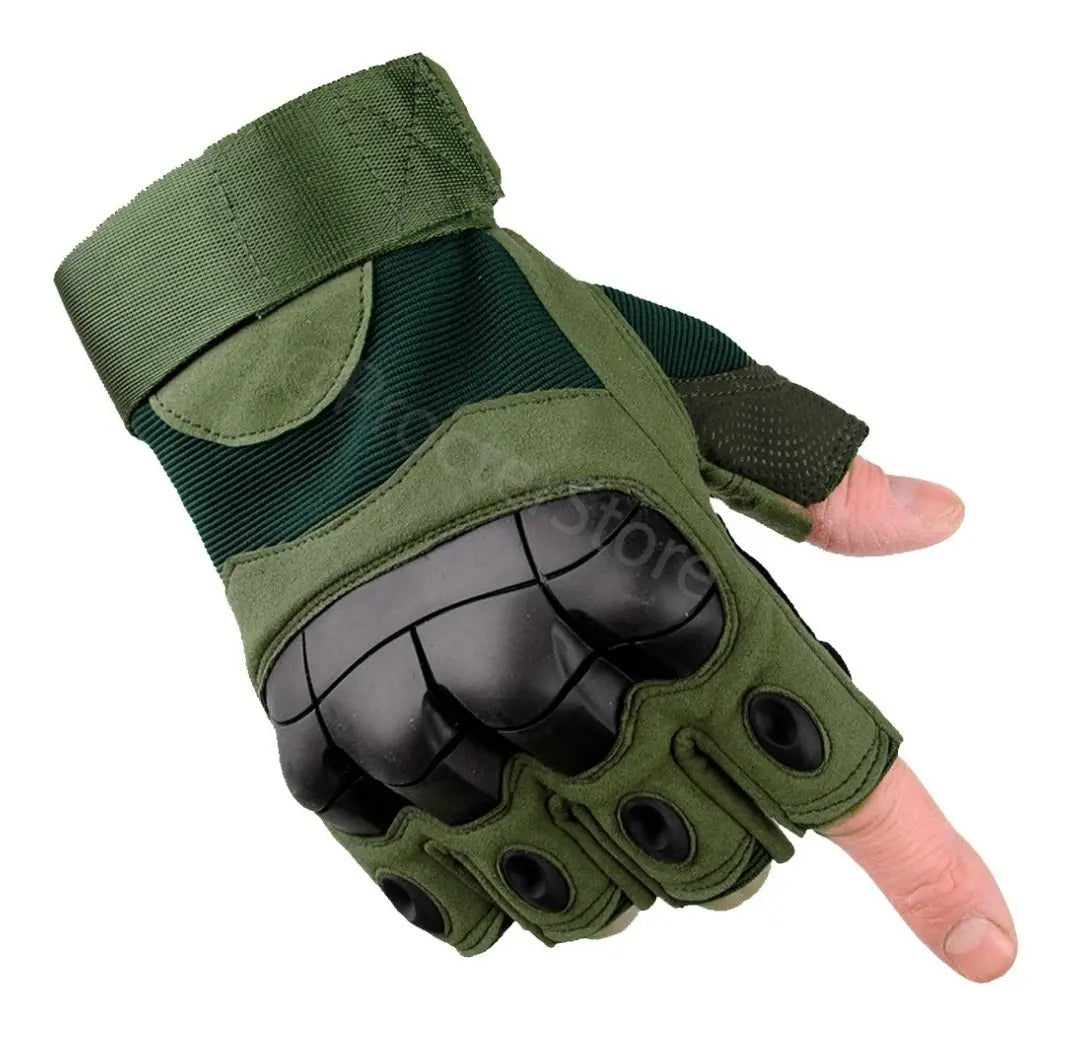Guantes Tácticos Medio Dedo Militar Protección Moto Deportes